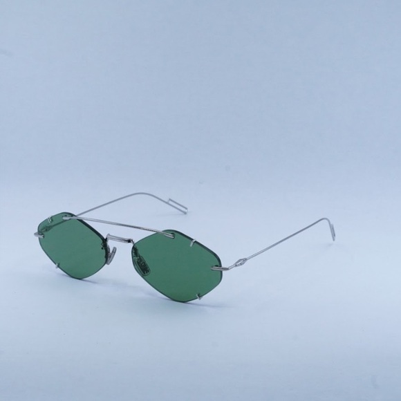 DIOR SUNGLASSES DIORINCLUSION 1007 Palladium / Green - Picture 5 of 7